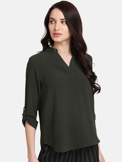 

Kazo Women Green Solid Top