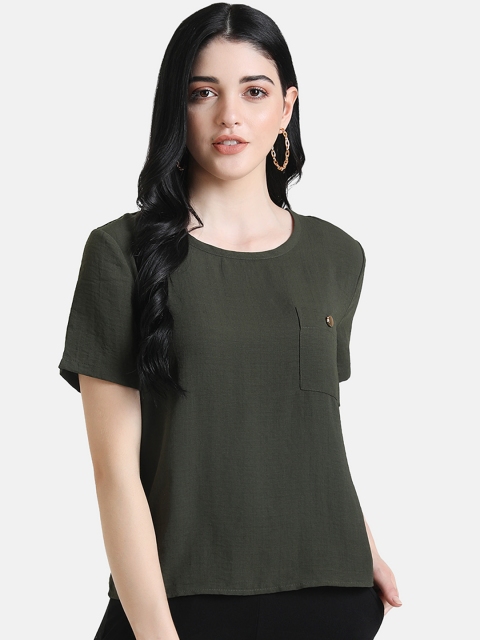 

Kazo Women Green Solid Top