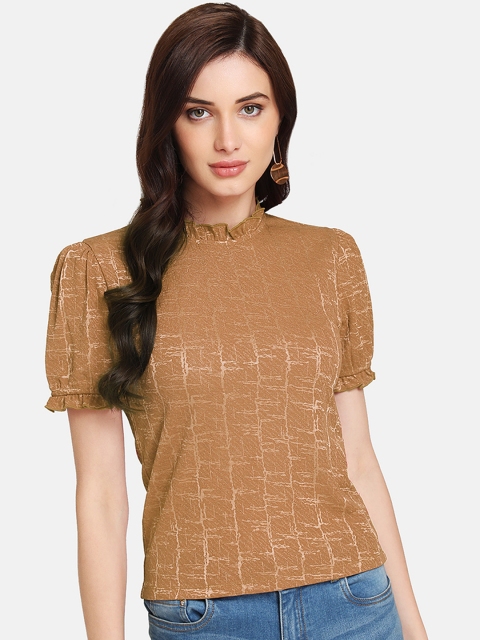 

Kazo Women Yellow Printed Top