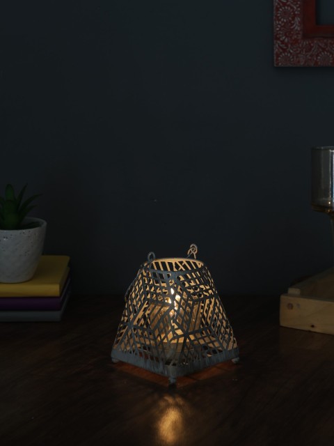 

OddCroft Silver-Toned Starlight Mini-Lantern