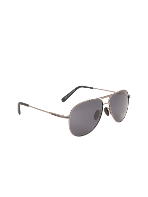 

MARC LOUIS Unisex Polarised & UV Protected Aviator Sunglasses ML806651C4SG, Grey
