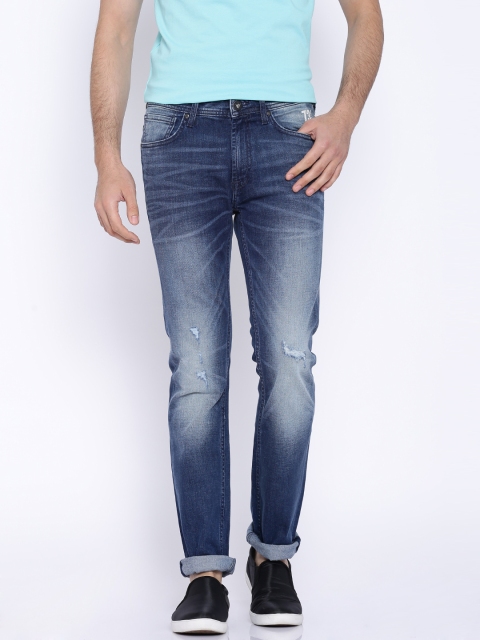 

Pepe Jeans Blue Low-Rise Vapour Slim Fit Jeans