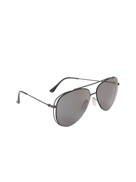 

MARC LOUIS Unisex Polarised & UV Protected Aviator Sunglasses ML1014GREYSG, Grey
