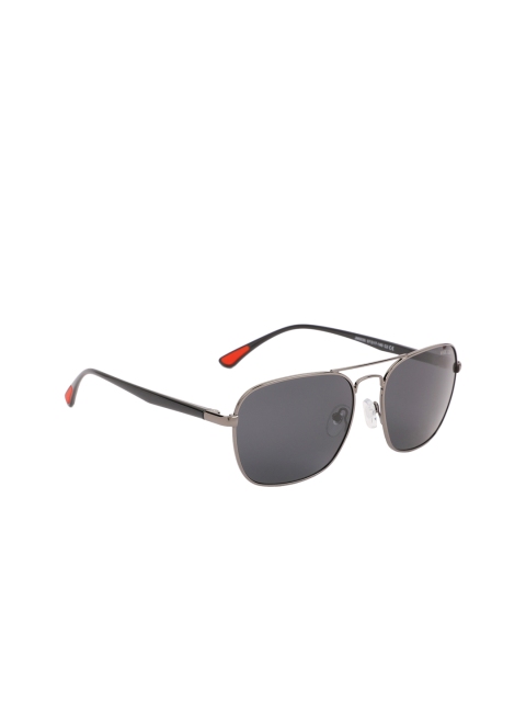 

MARC LOUIS Unisex Polarised & UV Protected Square Sunglasses MLJMOO35C2SG, Grey