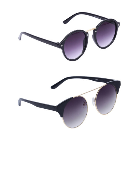 

EPICINK hob Unisex Pack Of 2 Round Sunglasses EPSG-1955210-0685401, Purple