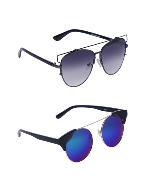 

EPICINK hob Unisex Set Of 2 UV Protected Sunglasses EPSG-1955206-7702505, Blue