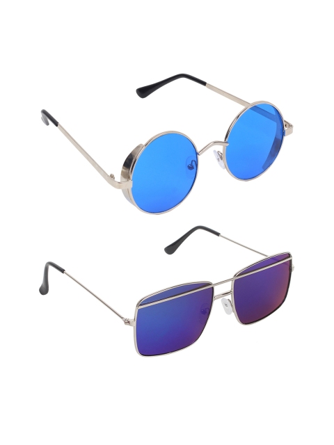 

EPICINK hob Unisex Set of 2 UV Protected Sunglasses EP-7603610-05, Navy blue