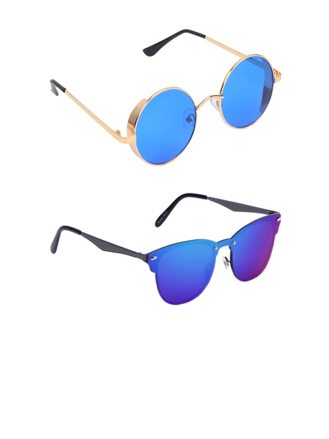 

EPICINK hob Unisex Pack Of 2 Blue Sunglasses EP-7908806-09, Navy blue