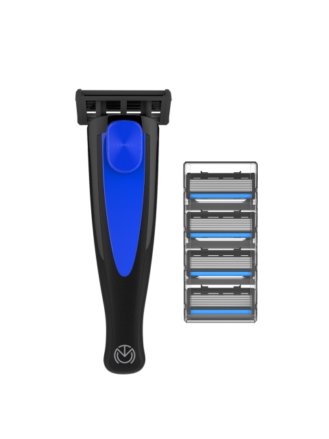 

THE MAN COMPANY Set Of 5 Midnight Blue 1 Razor & 4 Blades