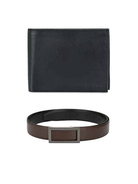 

Calvadoss Men Premium Belt & Wallet Gift Set, Brown