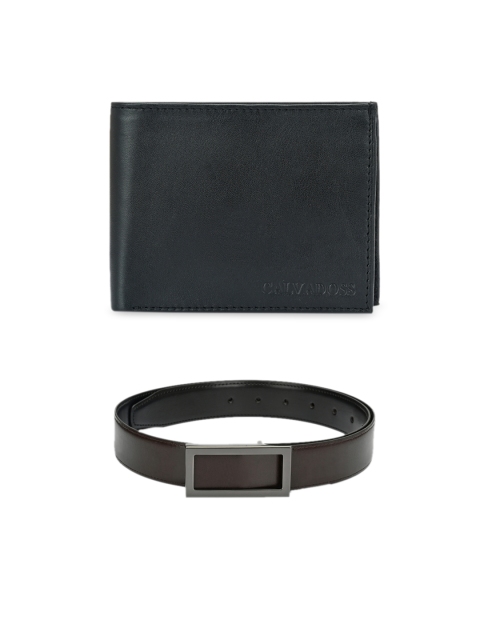 

Calvadoss Men Brown & Black Accessory Gift Set