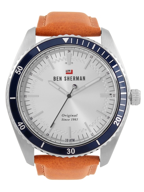 

BEN SHERMAN Men Silver-Toned The Ronnie Original Analogue Watch WBS114UT