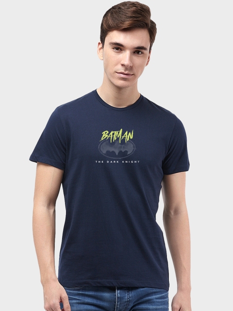 

Free Authority Men Blue Printed Round Neck Batman T-shirt