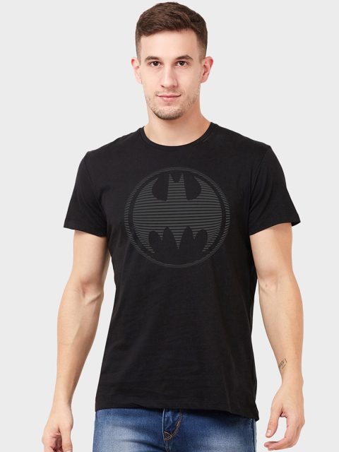 

Free Authority Men Black Printed Round Neck Batman T-shirt