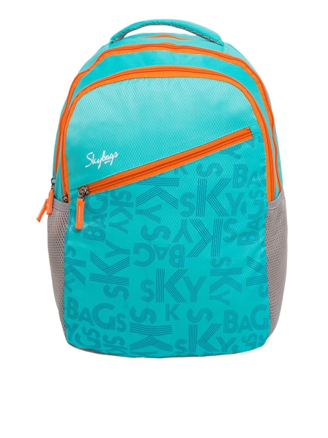 

Skybags Unisex Blue Typography Backpack
