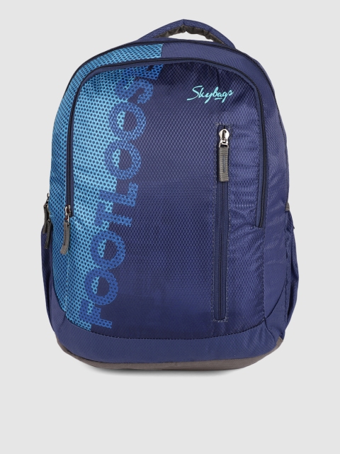 

Skybags Unisex Blue Typography BOLT 02 Backpack