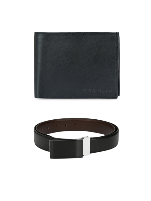 

Calvadoss Men Black & Brown Premium Belt & Wallet Accessory Gift Set