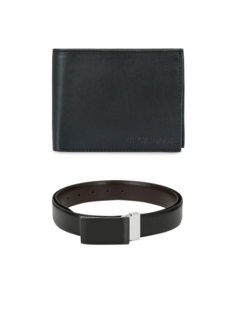 

Calvadoss Men Black & Brown Premium Belt & Wallet Accessory Gift Set
