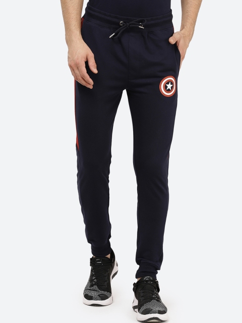 

Free Authority Men Navy Blue Solid Captain America Joggers