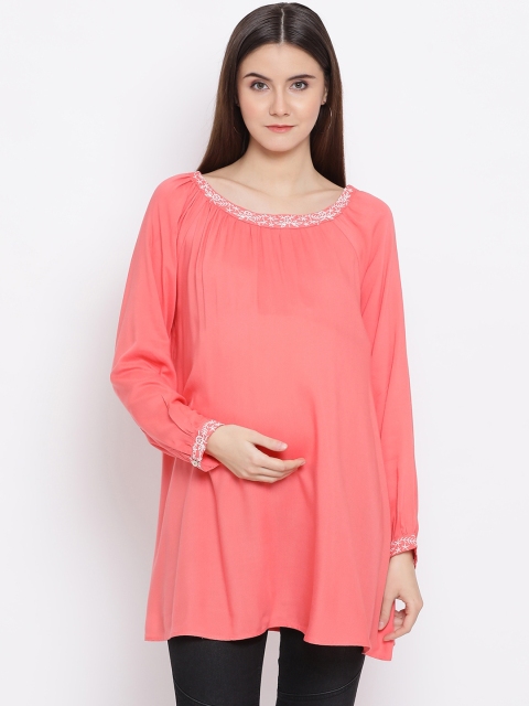 

Bella Significance Women Peach Maternity Tunic