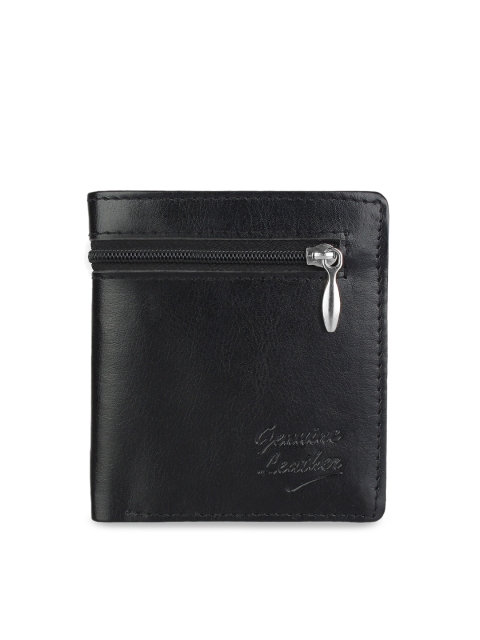 

LONDON FASHION hob Men Black Solid Two Fold Wallet