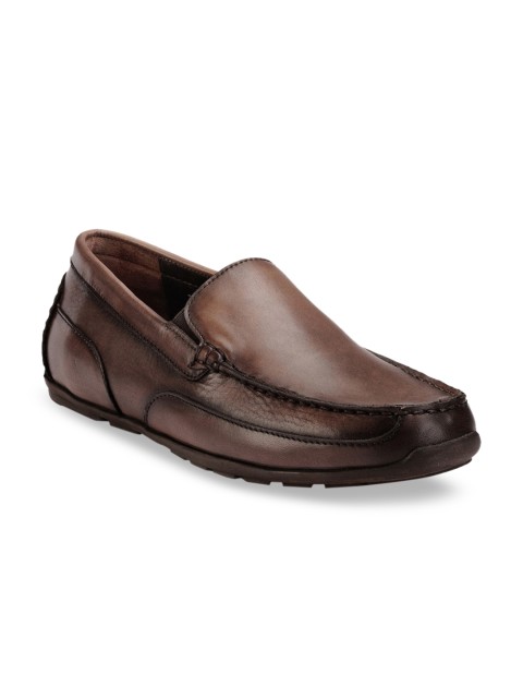 

Teakwood Leathers Men Brown Driving Shoes