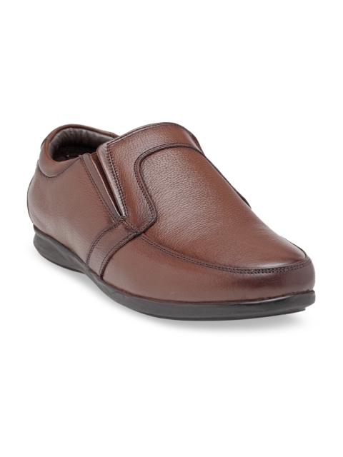 

Teakwood Leathers Men Tan Brown Slip-On Leather Sneakers