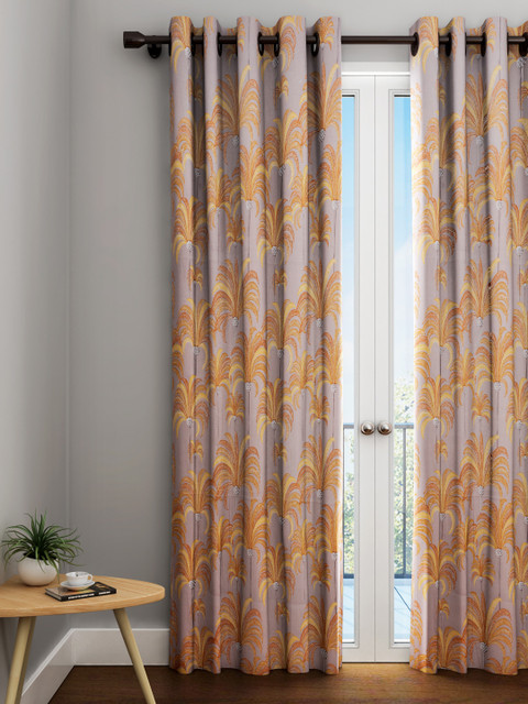 

URBAN DREAM Brown Single Long Door Curtain