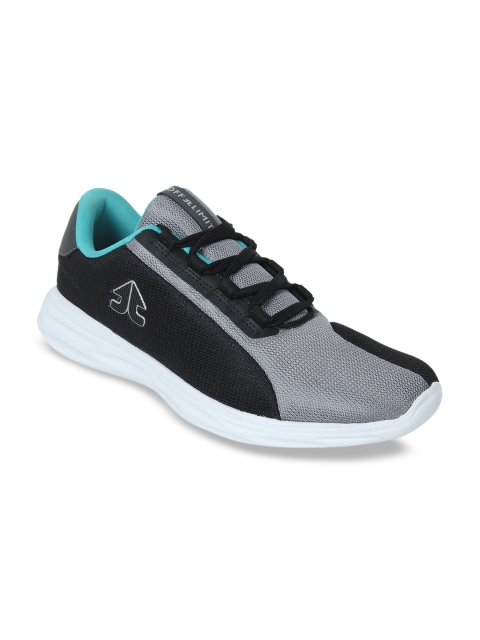 

OFF LIMITS Men Black & Grey Mesh Running Shoes