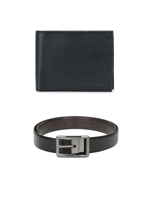 

Calvadoss Men Black & Brown Premium Belt & Wallet Accessory Gift Set