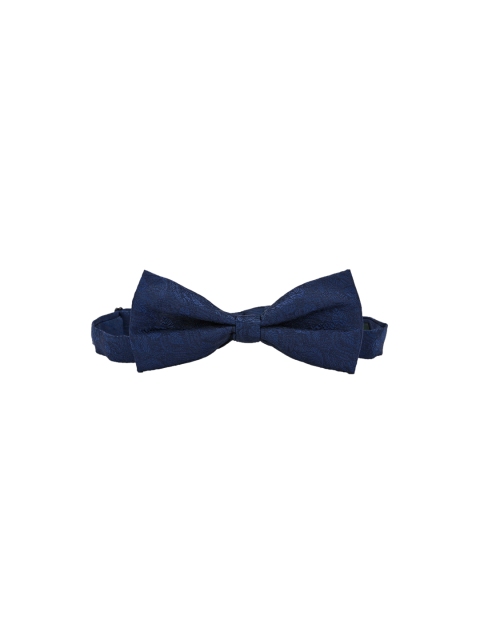 

Calvadoss Navy Blue Woven Design Bow Tie