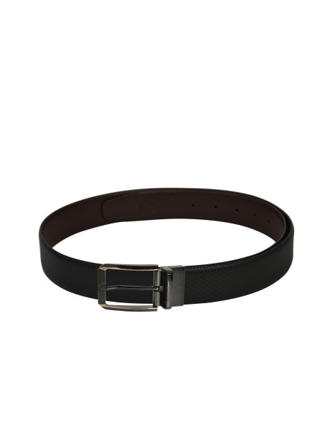 

Second SKIN Men Black & Brown Reversible Genuine Leather Belt