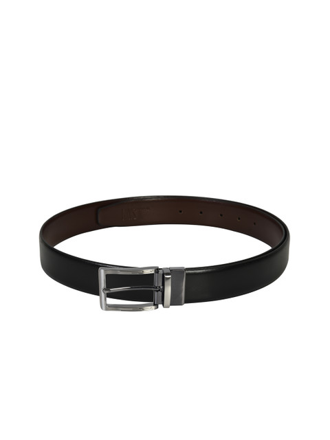 

Second SKIN Men Black & Brown Solid Genuine Leather Reversible Belt