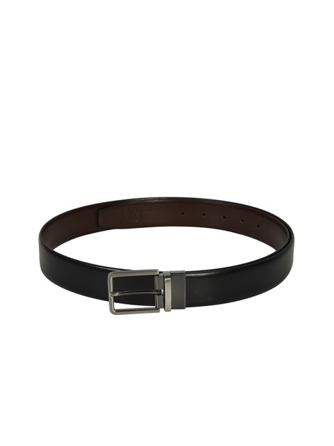 

Second SKIN Men Black & Brown Solid Reversible Genuine Leather Belt