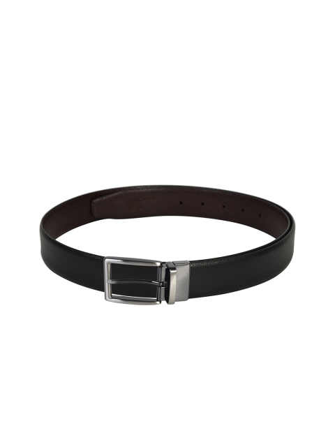 

Second SKIN Men Black & Brown Textured Reversible Genuine Leather Belt