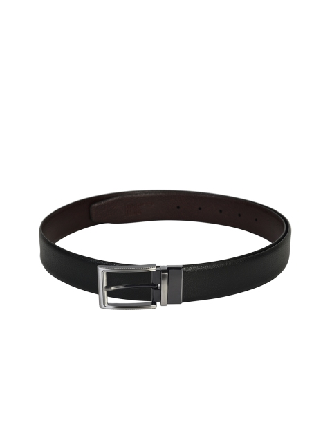 

Second SKIN Men Black & Brown Solid Leather Reversible Belt