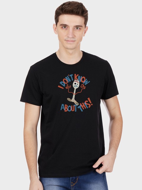 

Free Authority Men Black Toy Story Printed Round Neck T-shirt