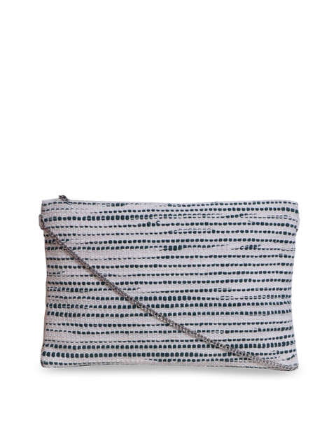 

Diwaah White Self Design Sling Bag