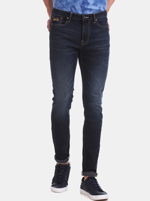 

Aeropostale Men Blue Super Skinny Fit Mid-Rise Clean Look Jeans