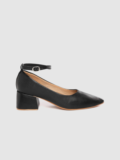 

her by invictus Women Black Solid Mid-Top Pumps