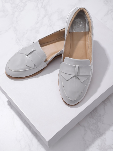 

her by invictus Women Grey Solid Loafers