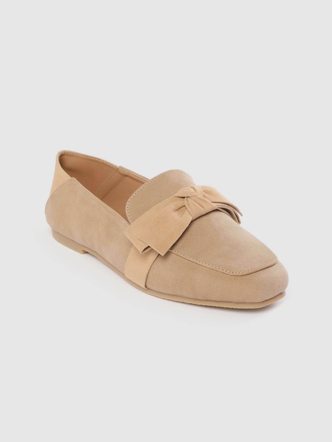 

her by invictus Women Beige Solid Loafers
