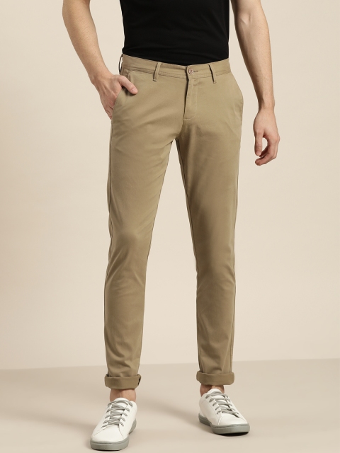 

INVICTUS Men Khaki Slim Fit Solid Chinos