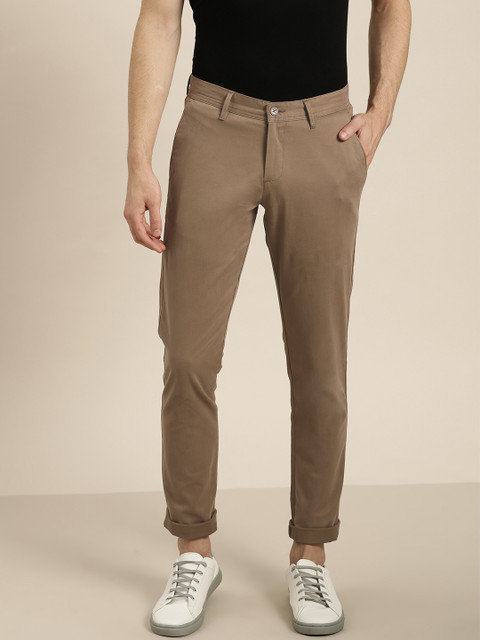 

INVICTUS Men Brown Slim Fit Solid Chinos