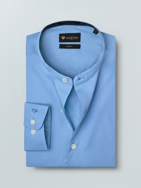 

INVICTUS Men Blue Slim Fit Solid Formal Shirt