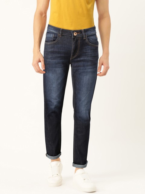 

Flying Machine Men Navy Blue Jackson Skinny Fit Low-Rise Clean Look Stretchable Jeans