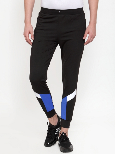 

Boston Club Men Black & Blue Colourblocked Joggers