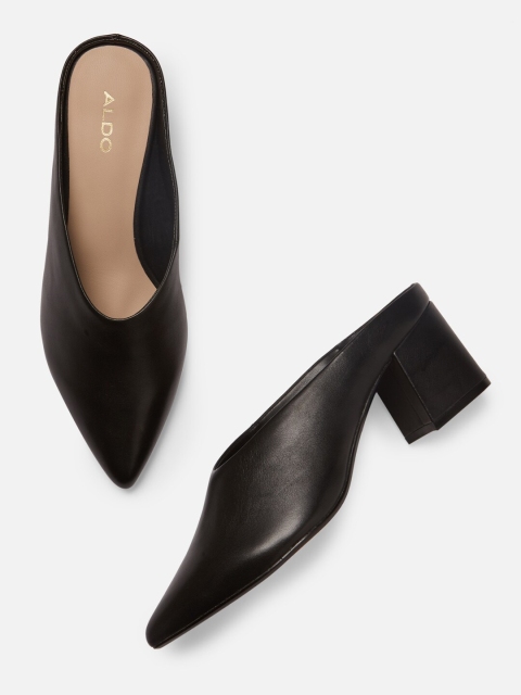 

ALDO Women Black Solid Block Heels