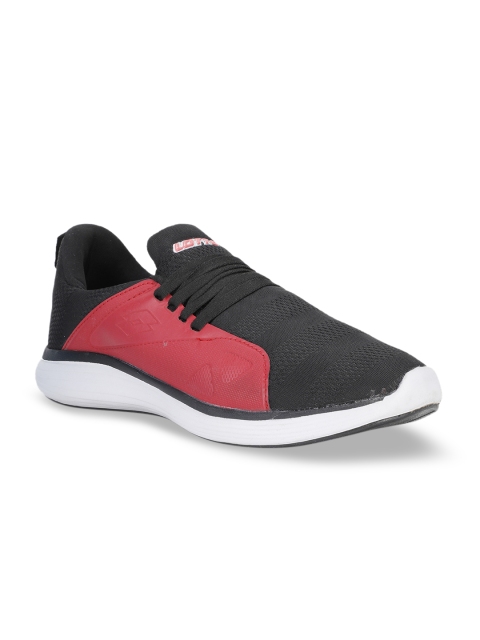 

Lotto Men Black & Red Colourblocked Sneakers