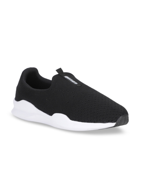 

Lotto Men Black Woven Design Slip-On Sneakers